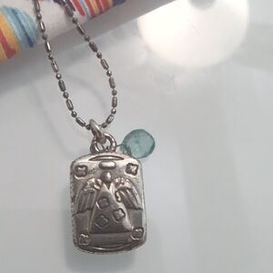 Silver Angel Pendant Necklace